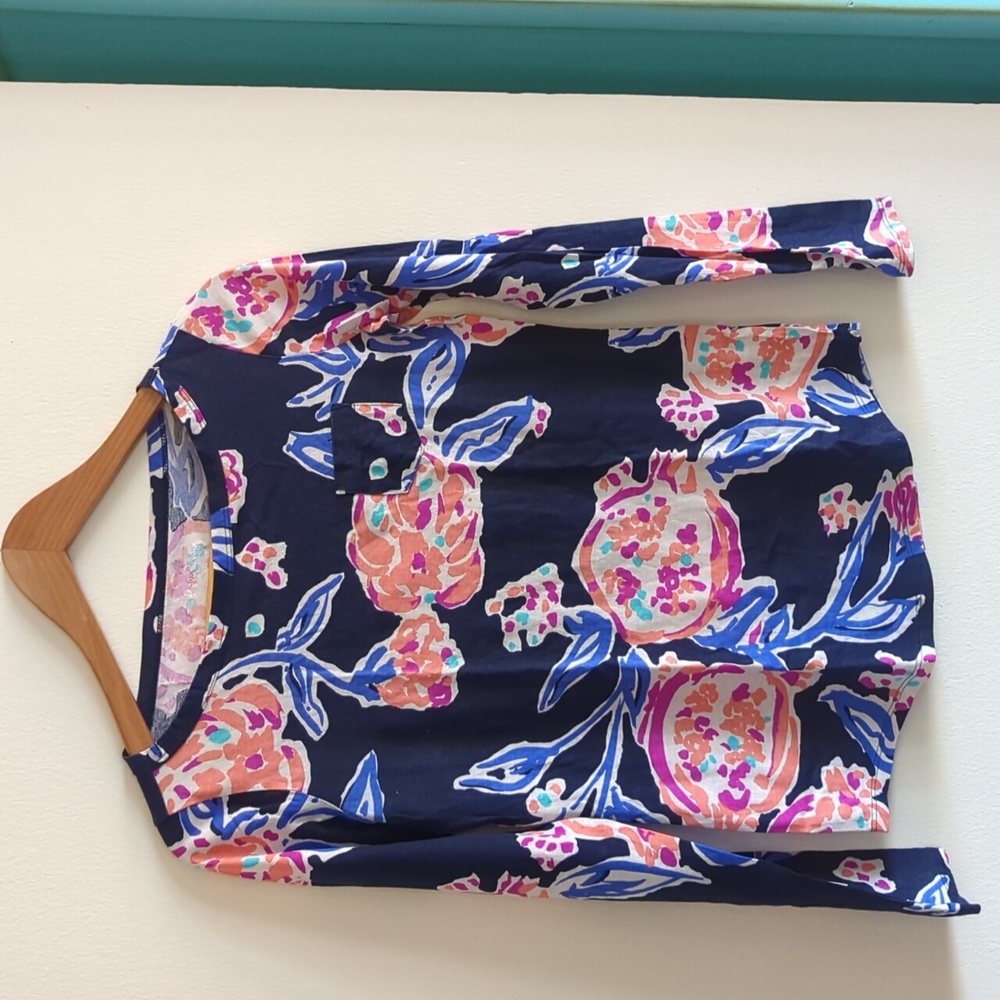 Lilly Pulitzer Long Sleeve Pomegranate Top